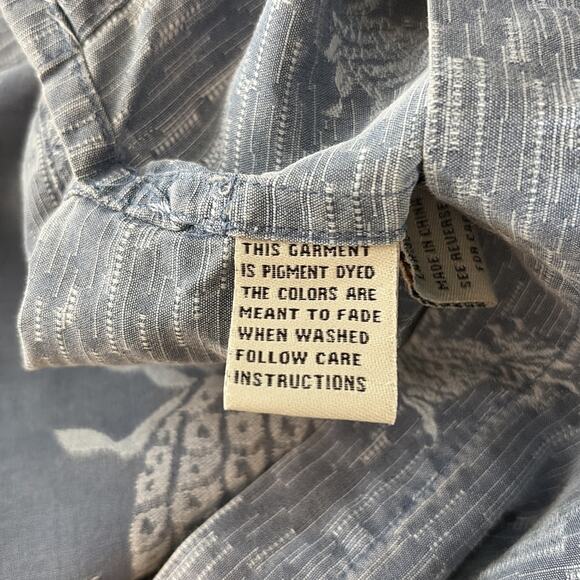 Quiksilver Edition Blue Pineapple Tropical Floral Silk Cotton Hawaiian Shirt XL - Picture 11 of 11